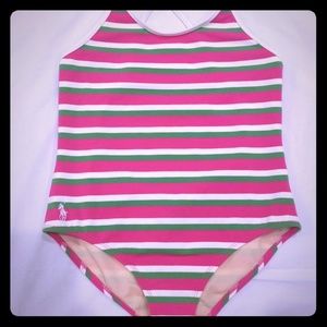 Polo Ralph Lauren girl's one piece swim suit, 12
